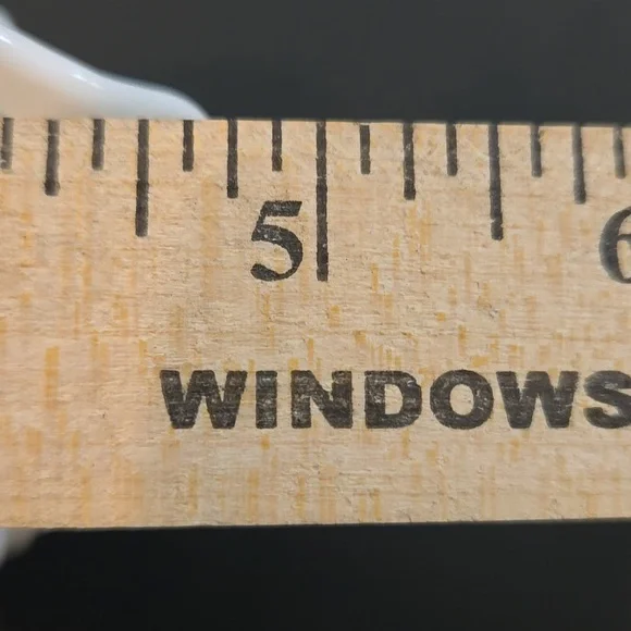 VTG Fenton White Hobnail Milk Glass Round Vase With Crimped Ruffled Edges 4 1/4" - Picture 9 of 9